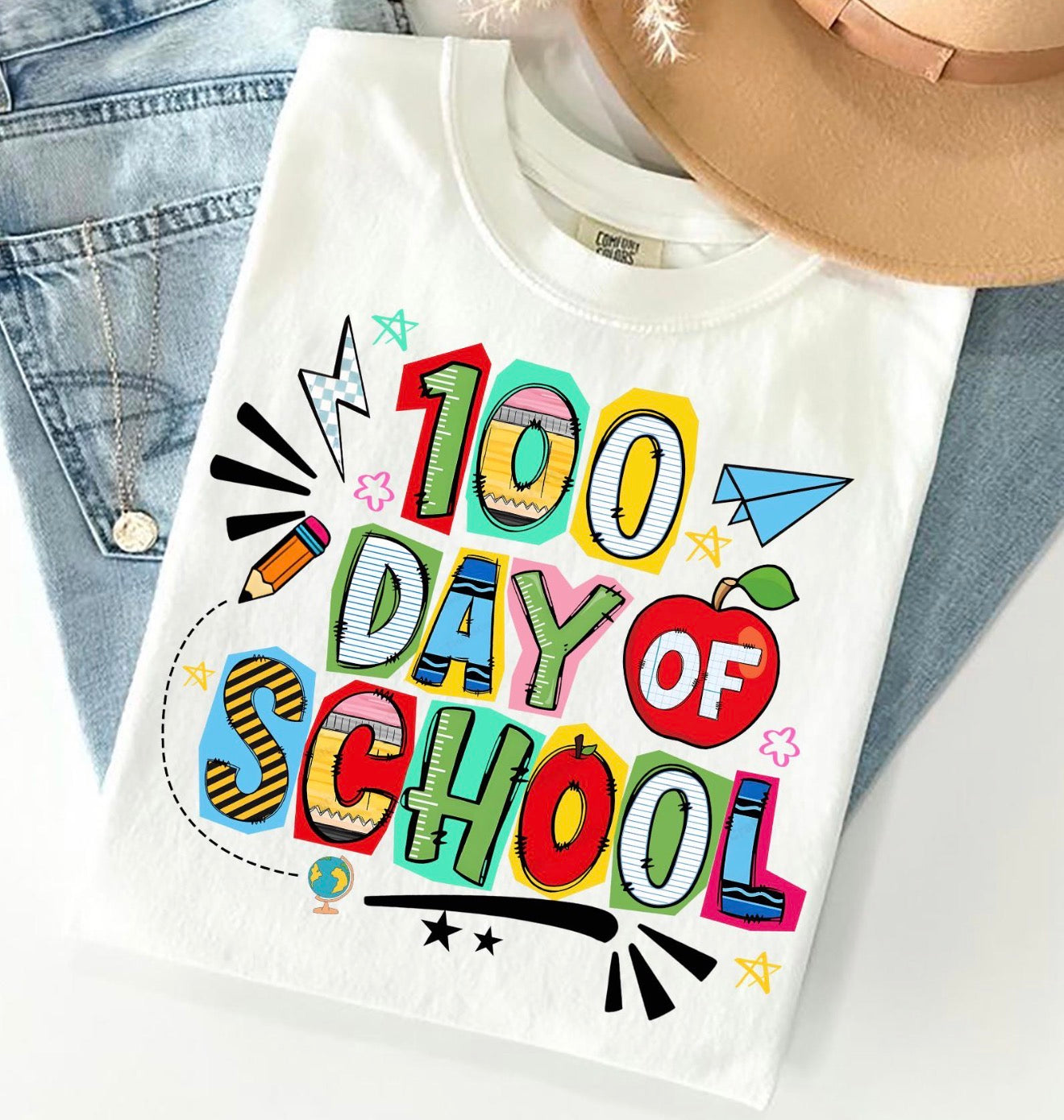 100 Day Of School - School Supllies
